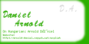 daniel arnold business card